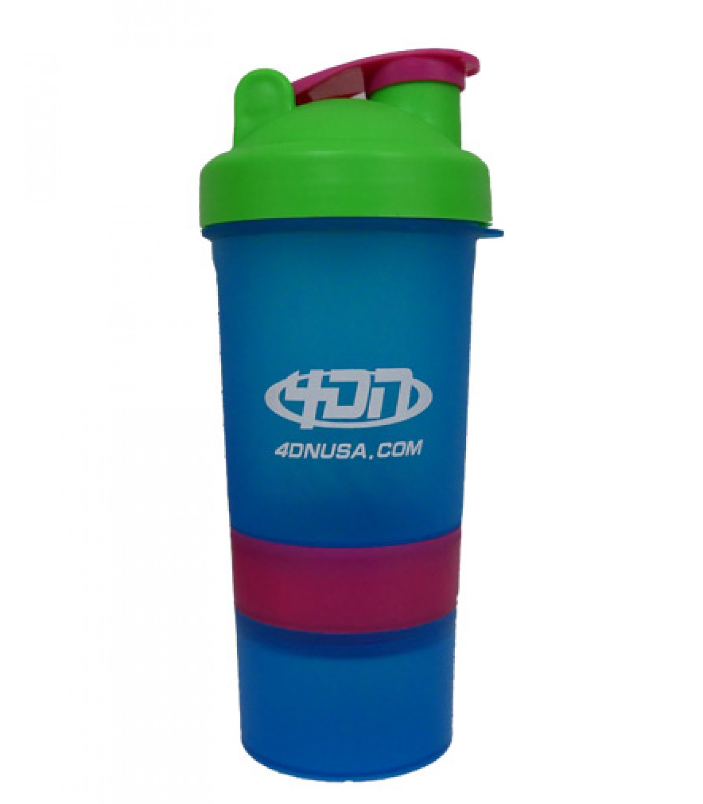 4DN Shaker Bottle Blue 400ml. - с отделения